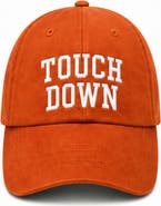 Bits & Bows Touch Down Bow Baseball Hat