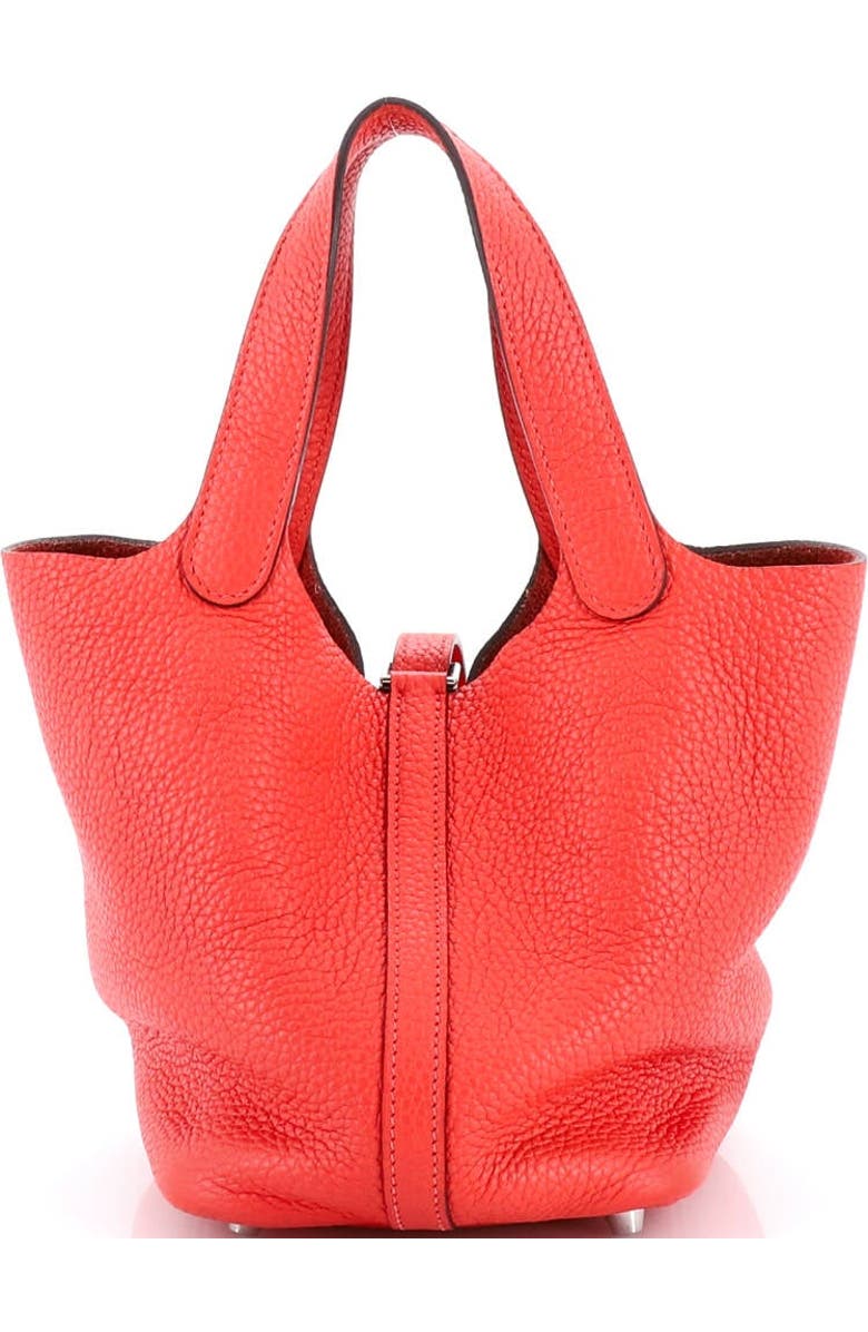 Pre-Owned Hermes Picotin Lock Bag Clemence PM, Alternate, color, Rouge Pivoine