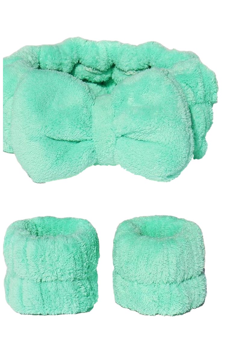 Let it Drip Headband and Wristbands, Alternate, color, Mint