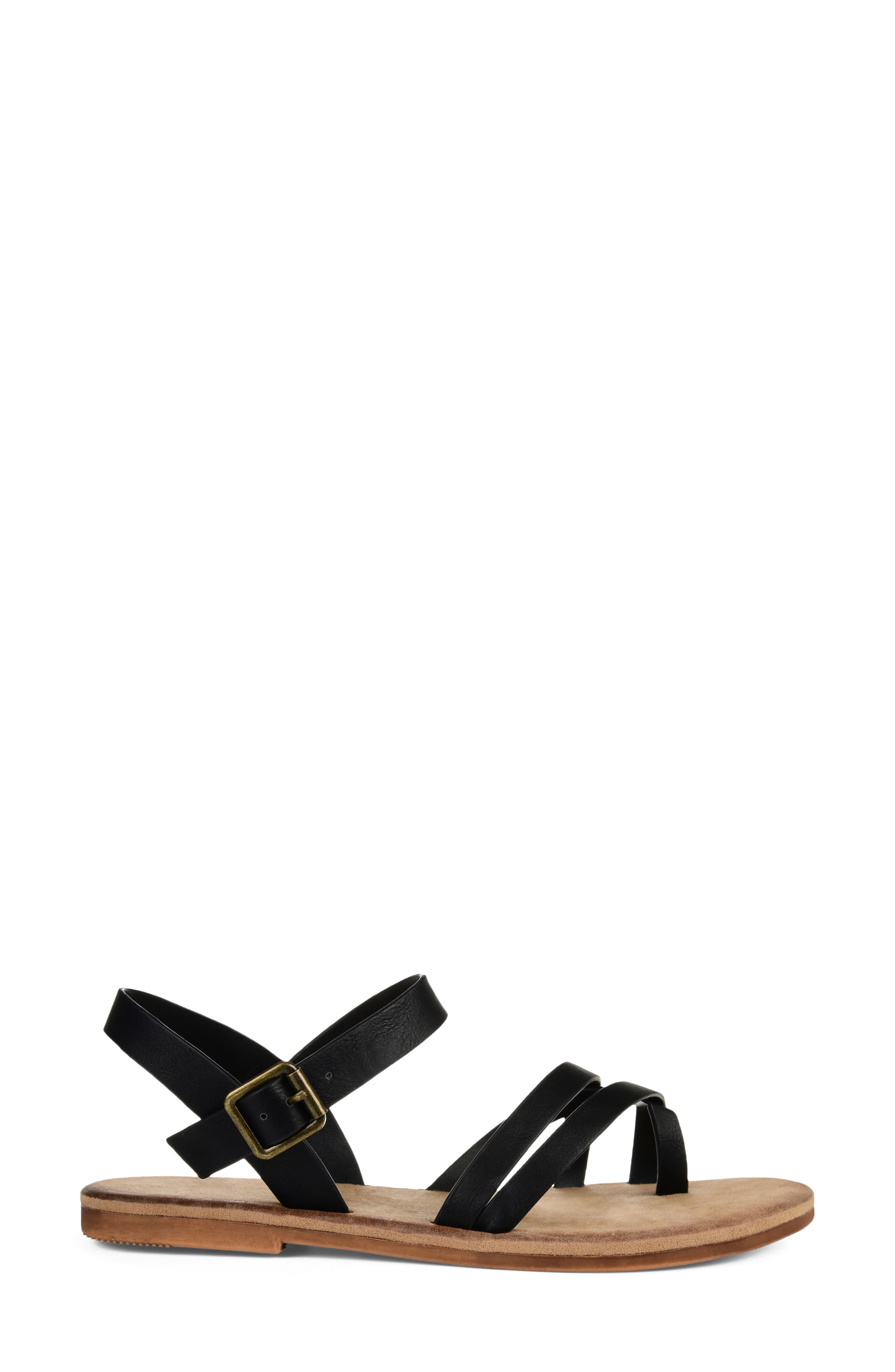 Journee Collection Vasek Strappy Flat Sandal, Alternate, color, 