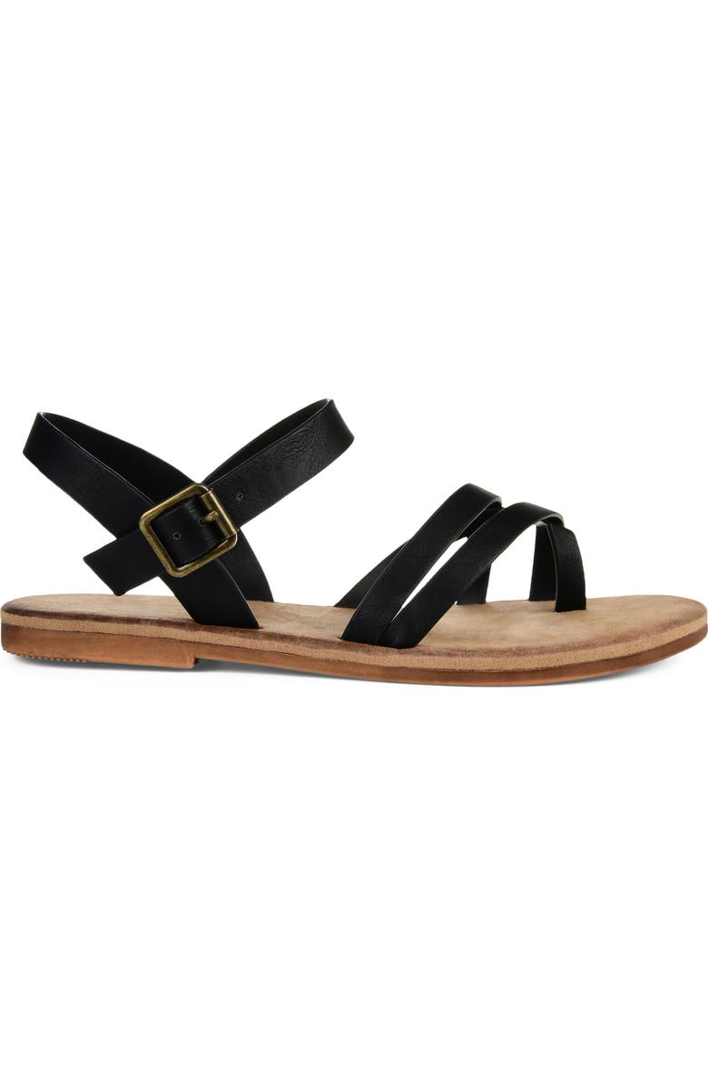 Journee Collection Vasek Strappy Flat Sandal, Alternate, color,
