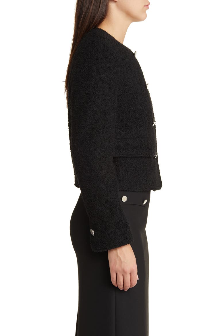Jesetta Double Breasted Jacket, Alternate, color, BLK
