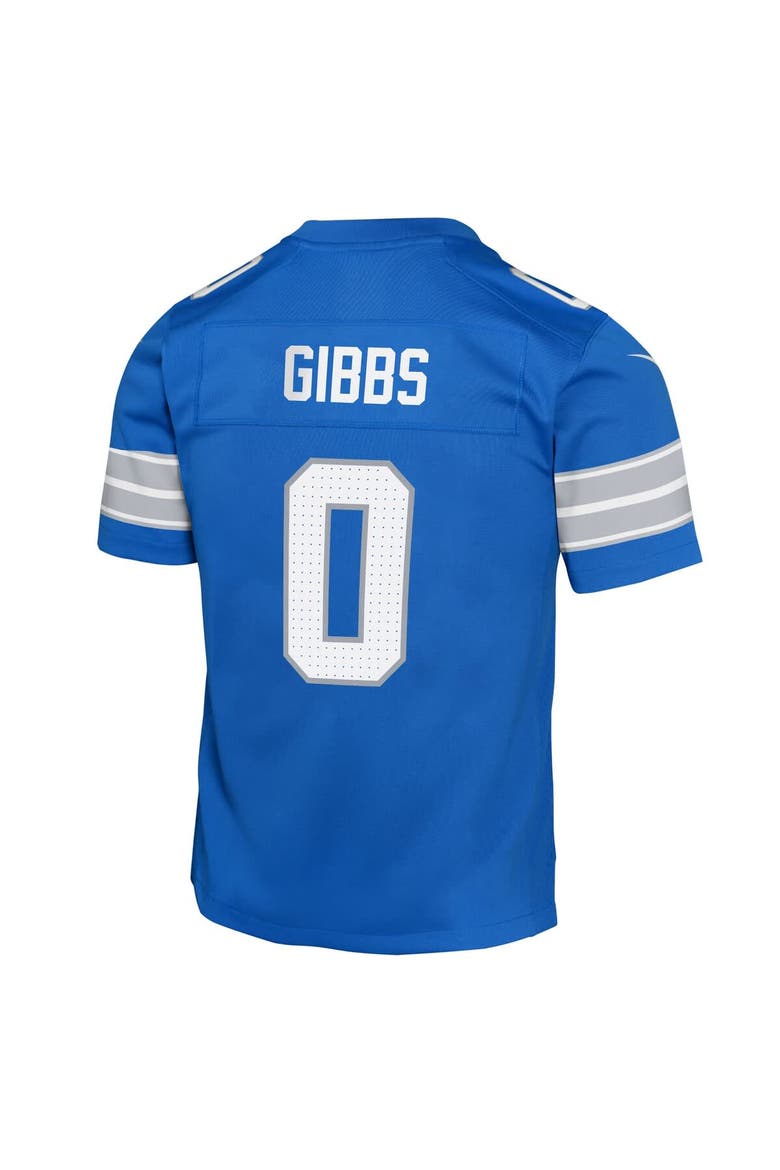 Youth Nike Jahmyr Gibbs Blue Detroit Lions Team Game Jersey, Alternate, color, Blue