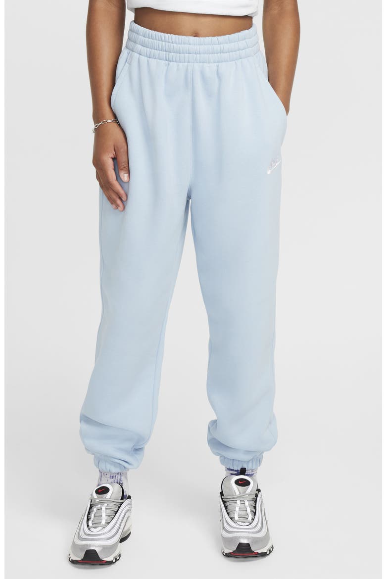 Kids' Sportswear Club Fleece Sweatpants, Main, color, LIGHT ARMORY BLUE/ WHITE