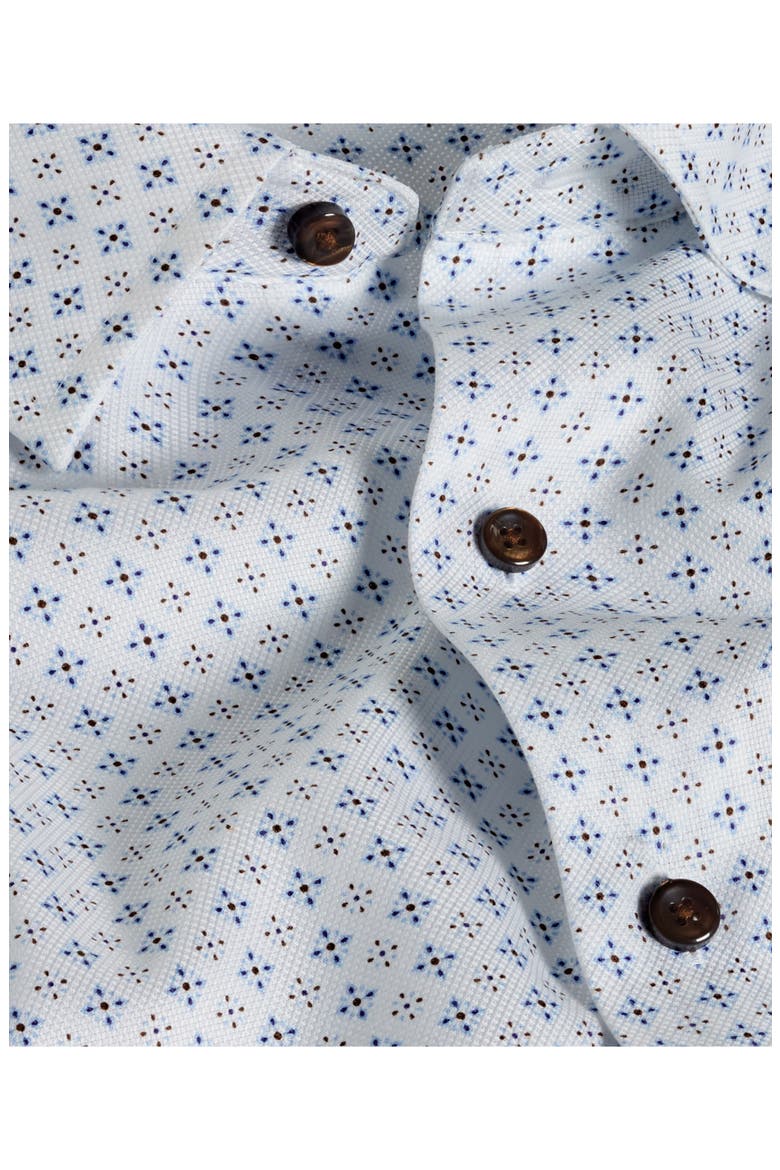 Neat Sport Shirt, Alternate, color, WHITE/ CHOCOLATE