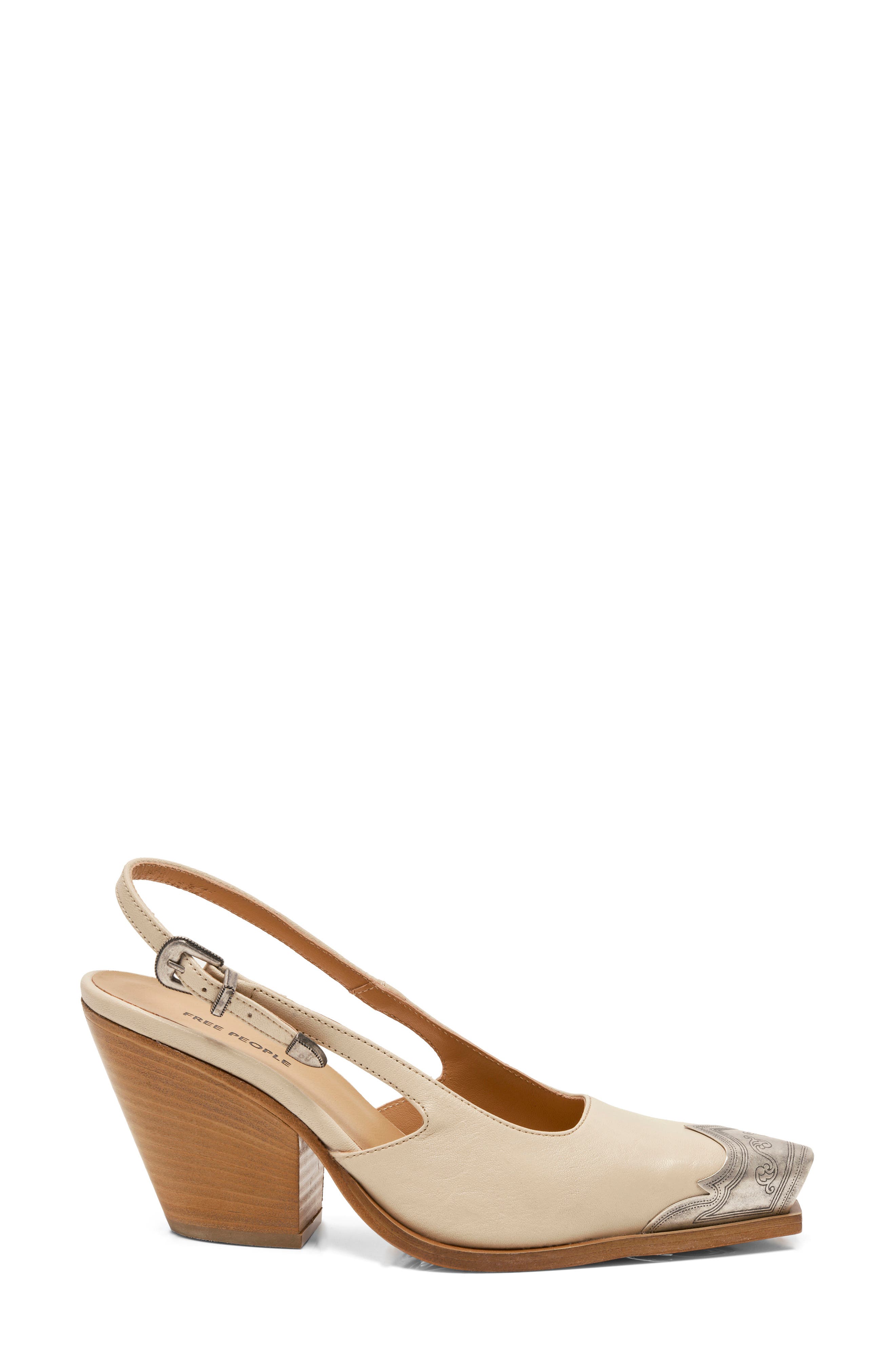 Brayden Slingback Pump, Alternate, color, BONE LEATHER