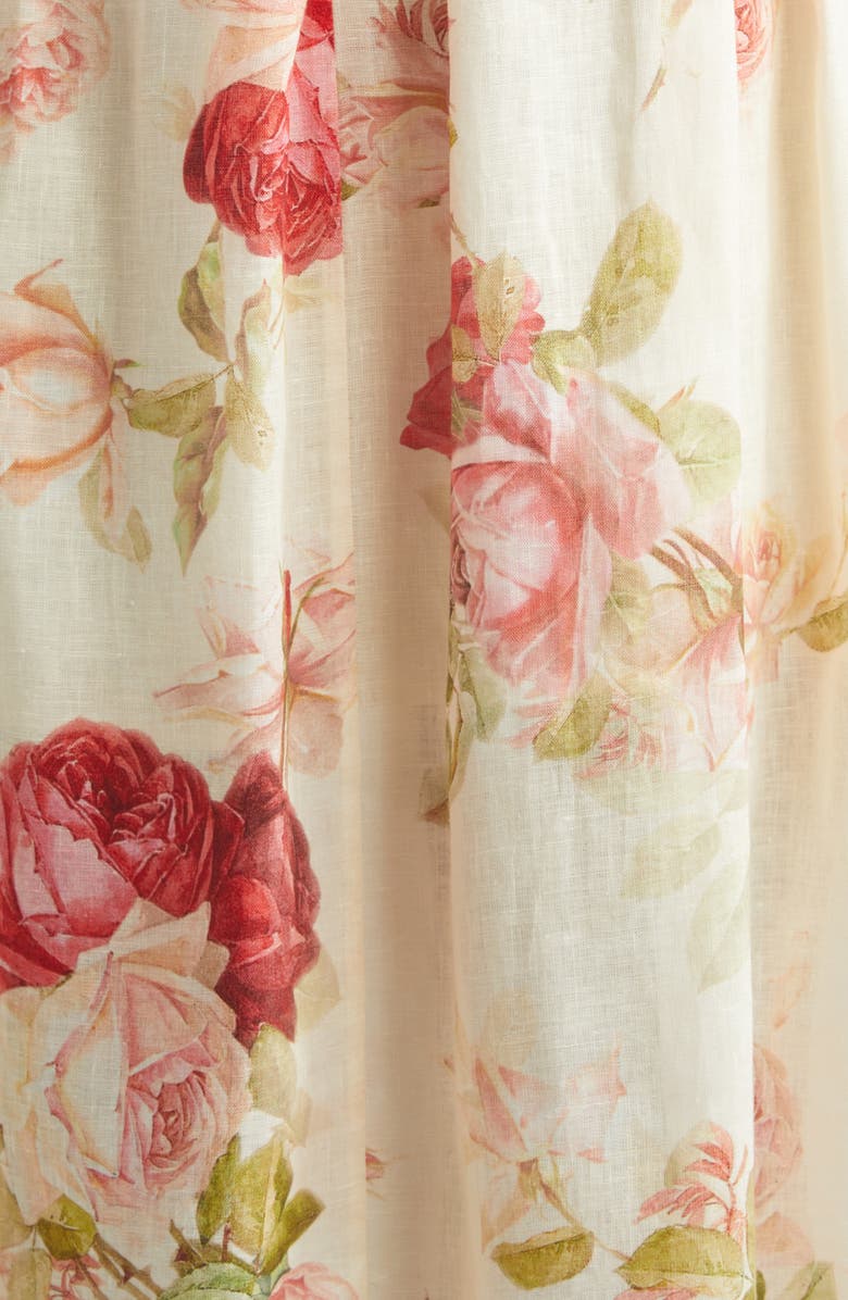 Zimmermann Roselight Picnic Linen Midi Sundress, Alternate, color, Cream Rose Floral