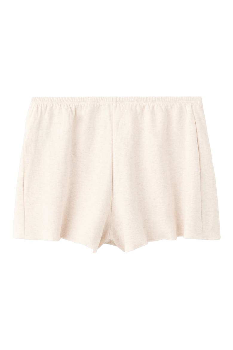Cotton Blend Pajama Shorts, Alternate, color, BEIGE