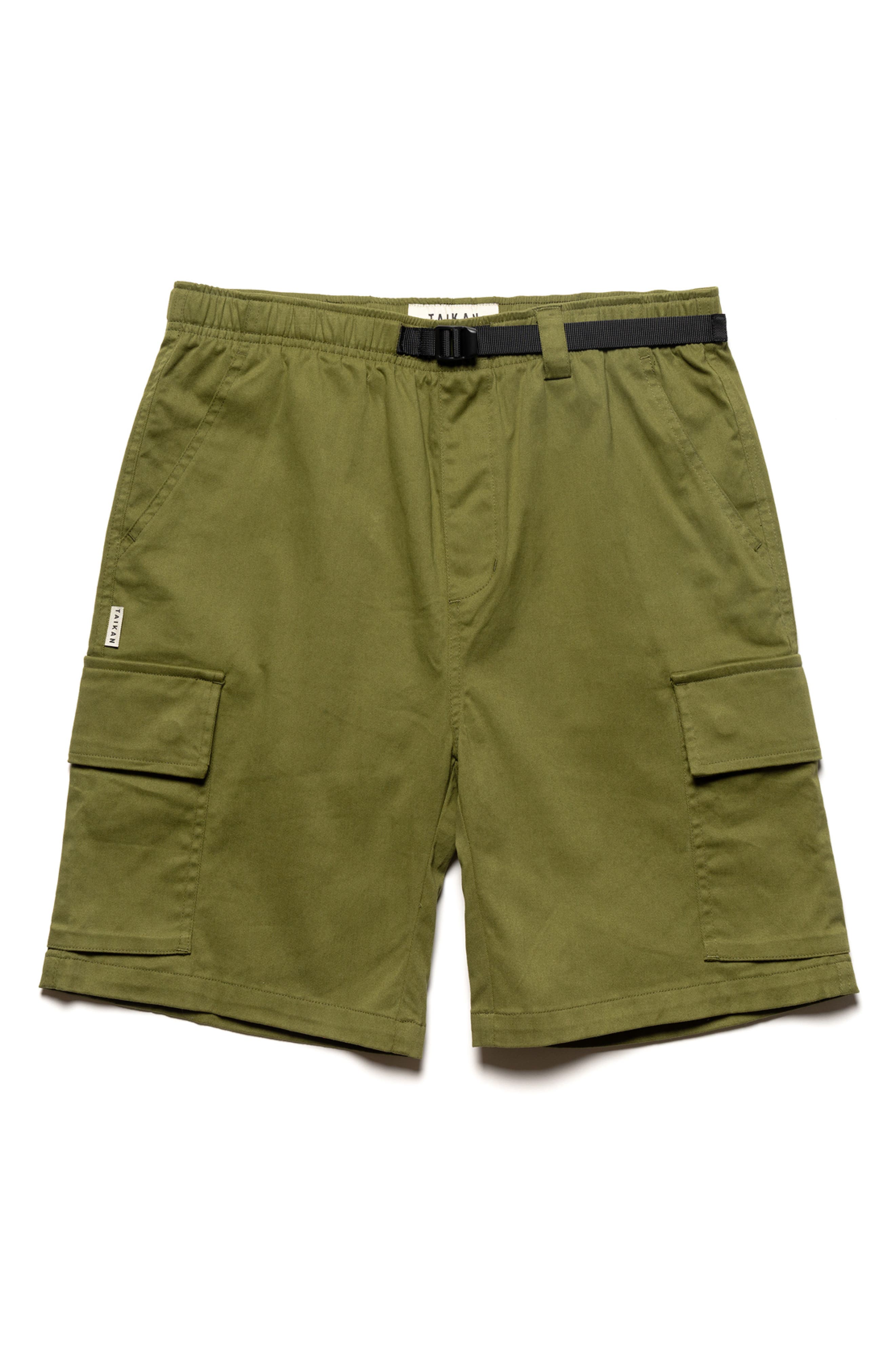 Taikan Belted Stretch Cotton Cargo Shorts (Men) | Nordstromrack