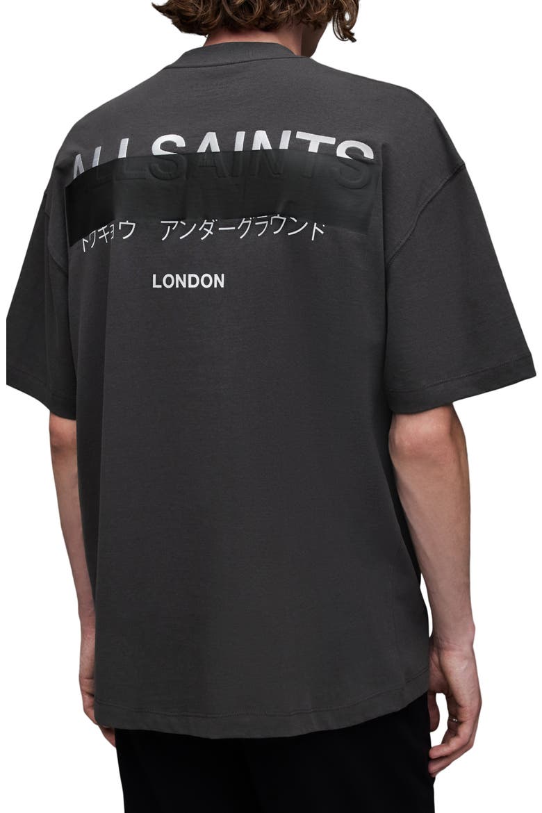 Redact Mock Neck Graphic T-Shirt, Alternate, color, WASHED BLACK