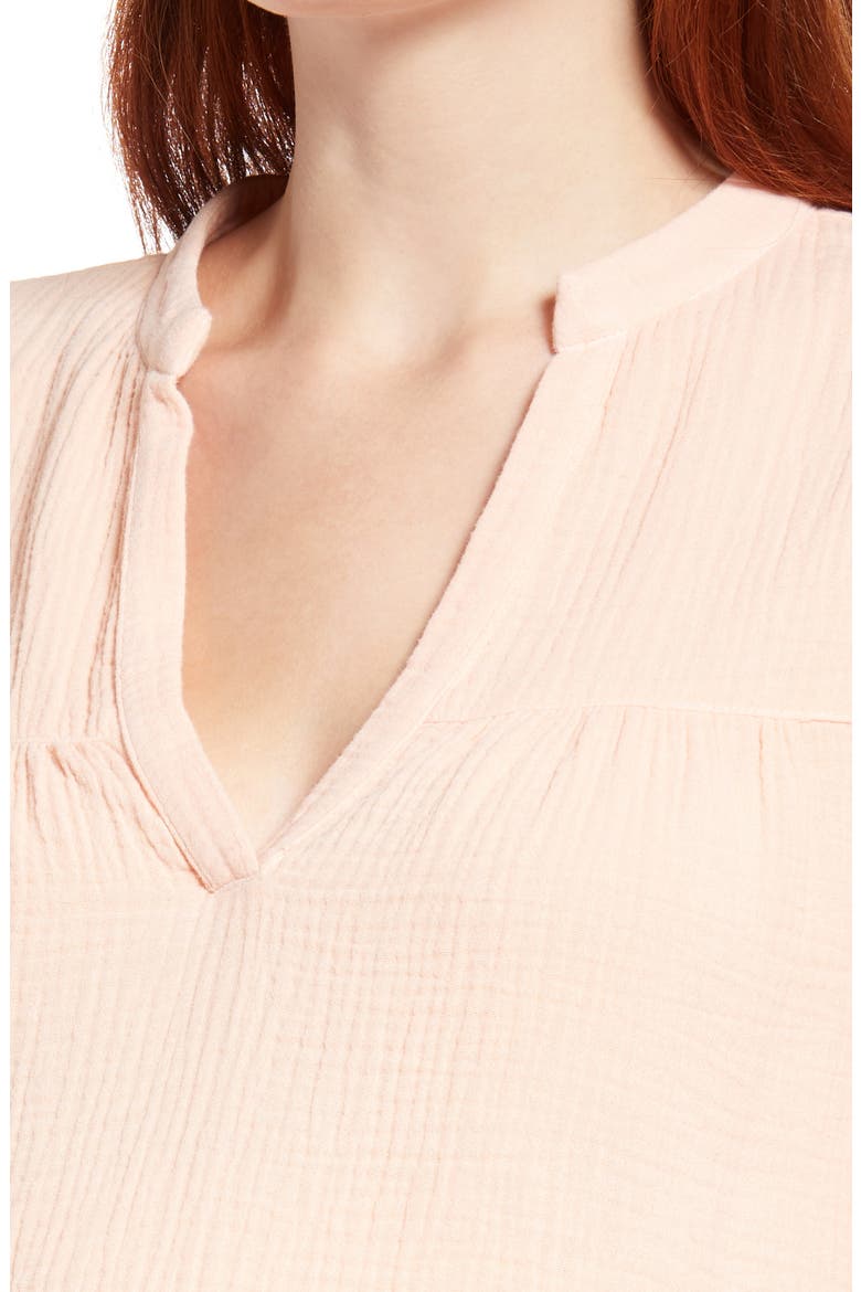 Puff Sleeve Maternity Blouse, Alternate, color, PEACH