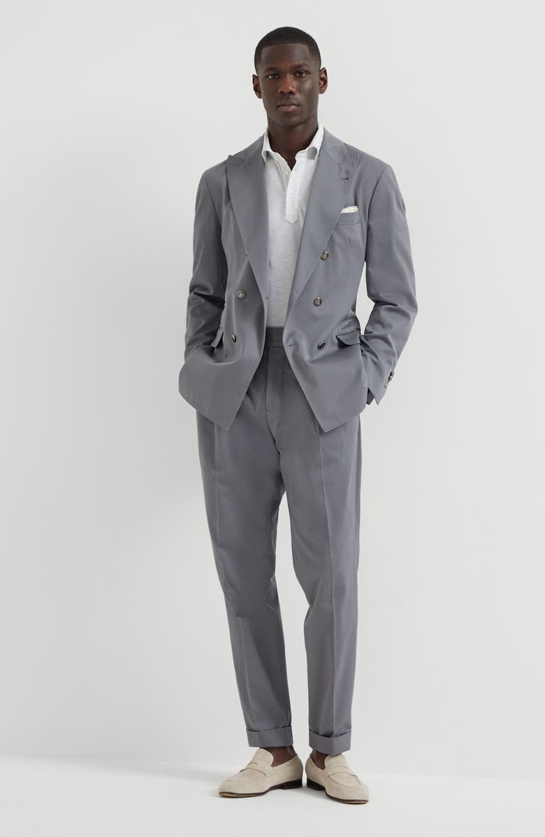 Brunello Cucinelli Polo with Faux-Layering, Alternate, color, 