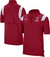 Nike Men's Nike Crimson Alabama Crimson Tide Coach Short Sleeve Quarter-Zip Jacket