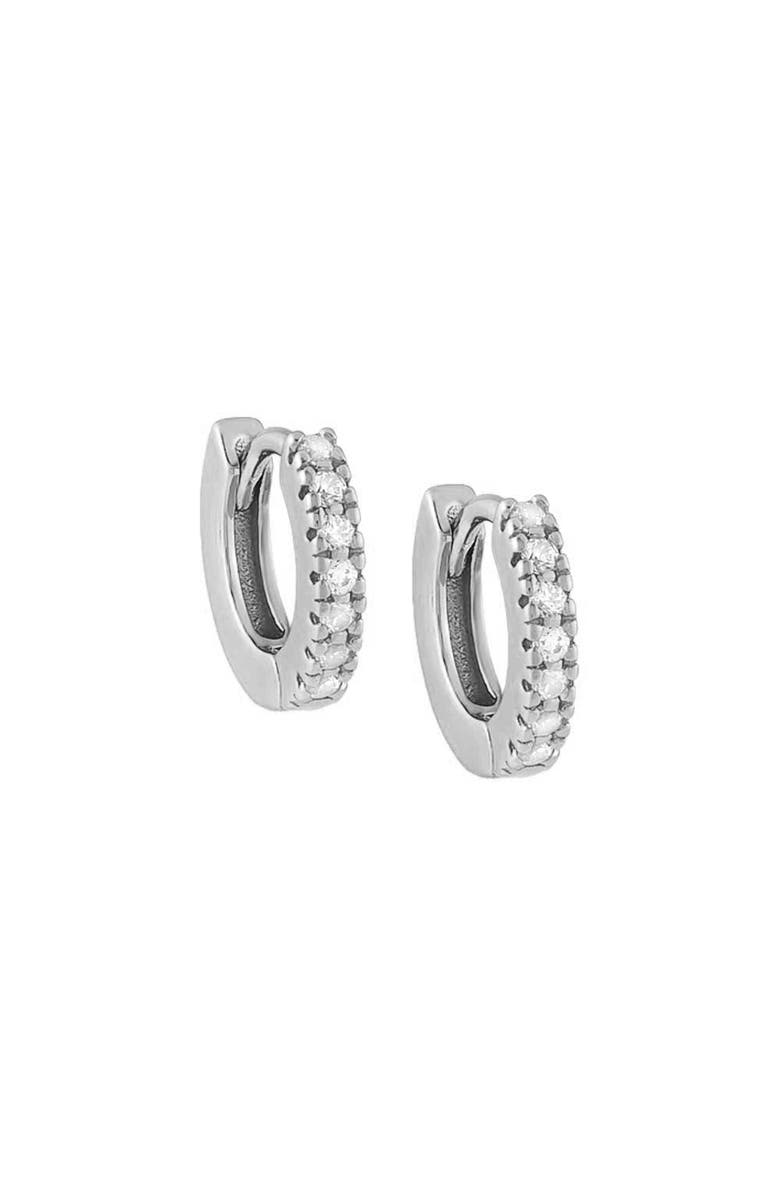 BY ADINA EDEN CZ Mini Huggie Earring, Main, color,