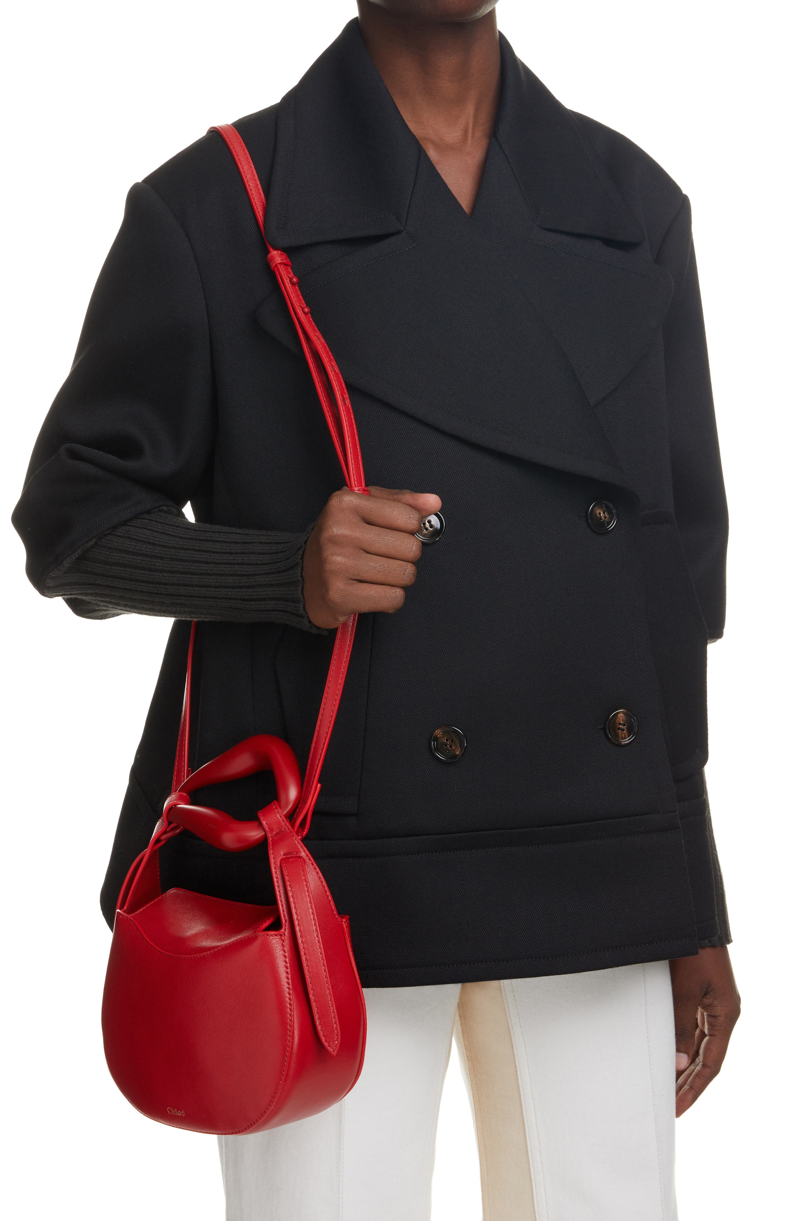 Kiss Leather Crossbody Bag, Alternate, color, RED CRUSH