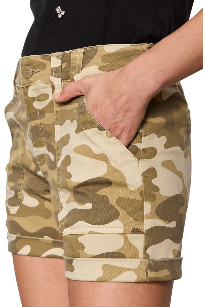 Wander On Camoflauge Shorts, Alternate, color, CANYON CAMO GREEN/ MULTI