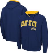COLOSSEUM Men's Colosseum Navy Kent State Golden Flashes Arch & Logo 3.0 Full-Zip Hoodie