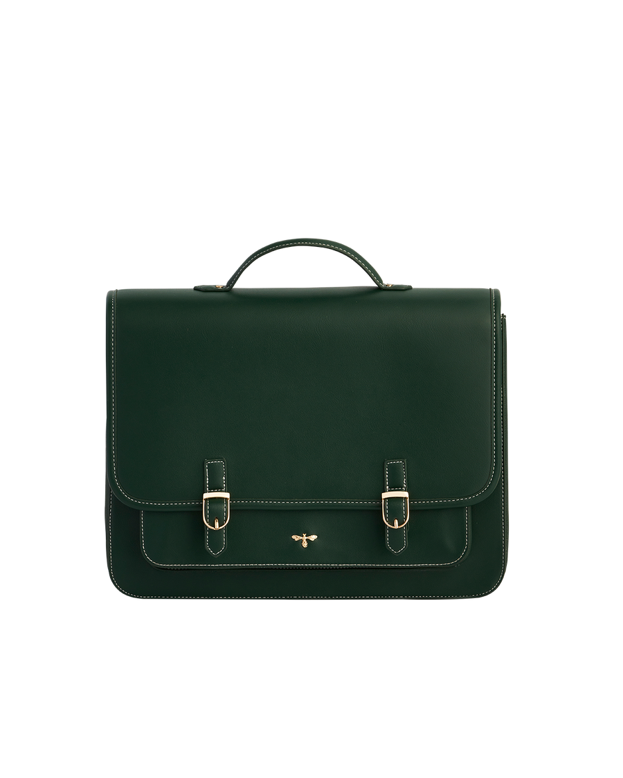 Fable England Into the Woods Green Large Satchel Backpack, Main, color, Woodland Green