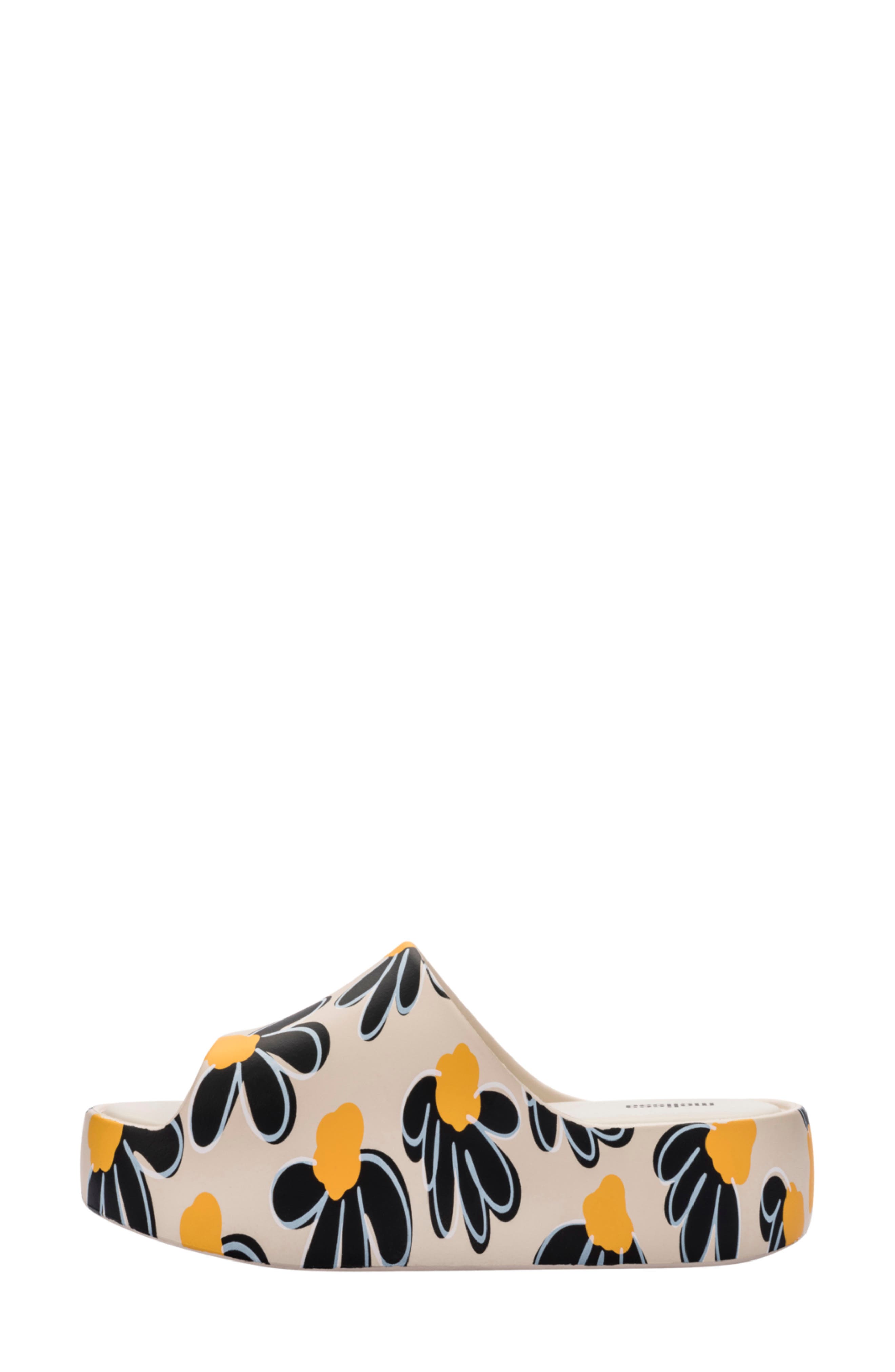 Melissa Platform Sandal, Alternate, color, Beige/ Black