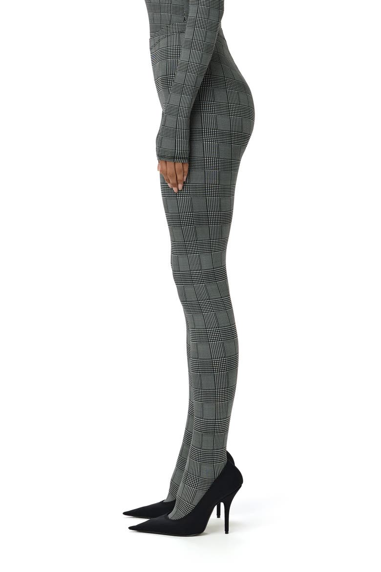 Print Toe Leggings, Alternate, color, HOUNDSTOOTH PLAID