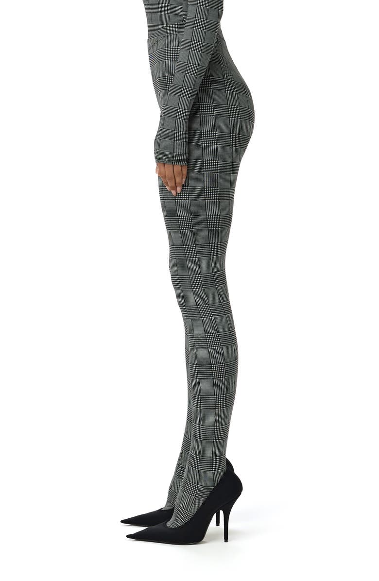 Naked Wardrobe Print Toe Leggings, Alternate, color, Houndstooth Plaid