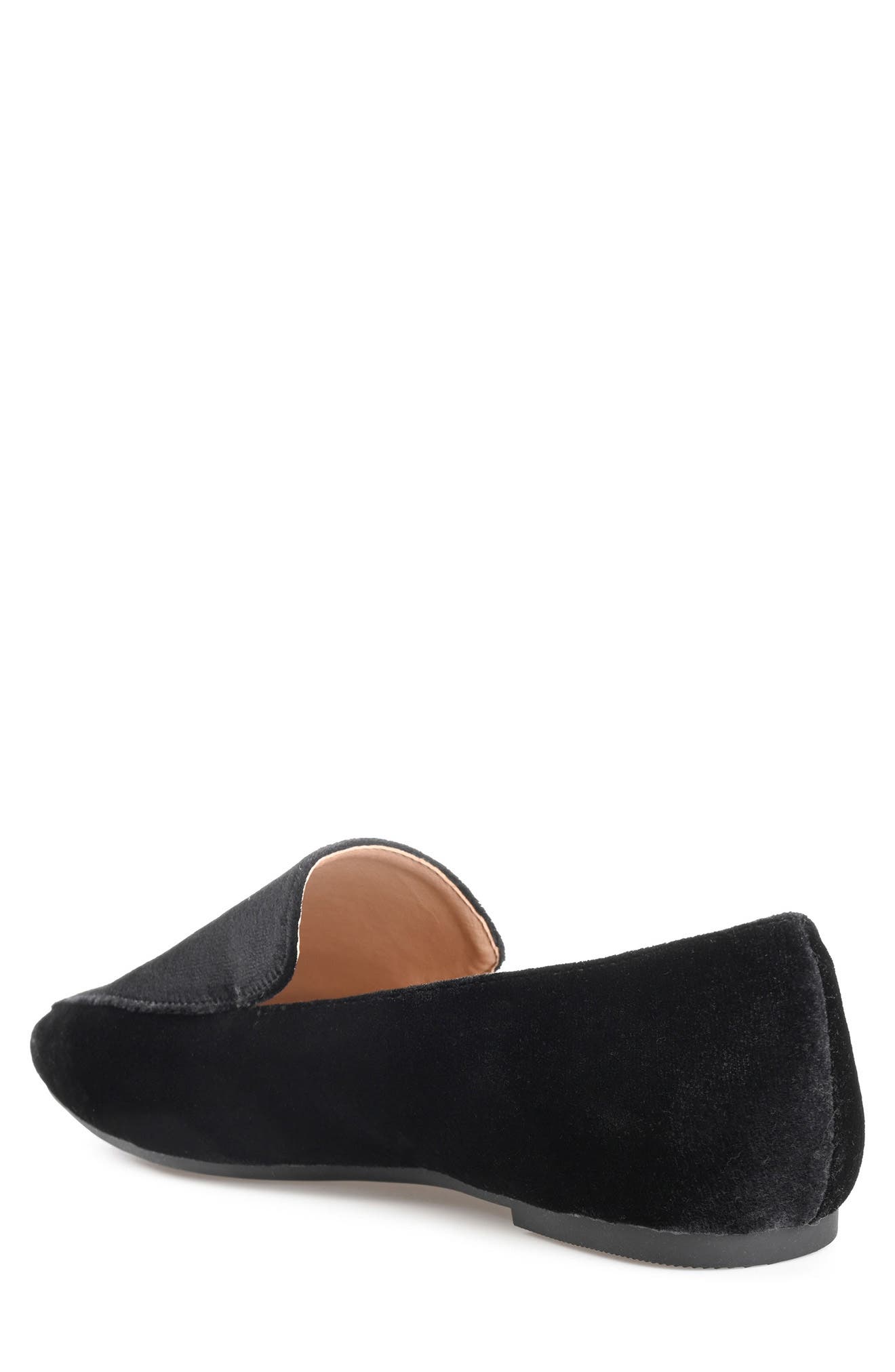 Journee Collection Silas Velvet Loafer, Alternate, color, Black