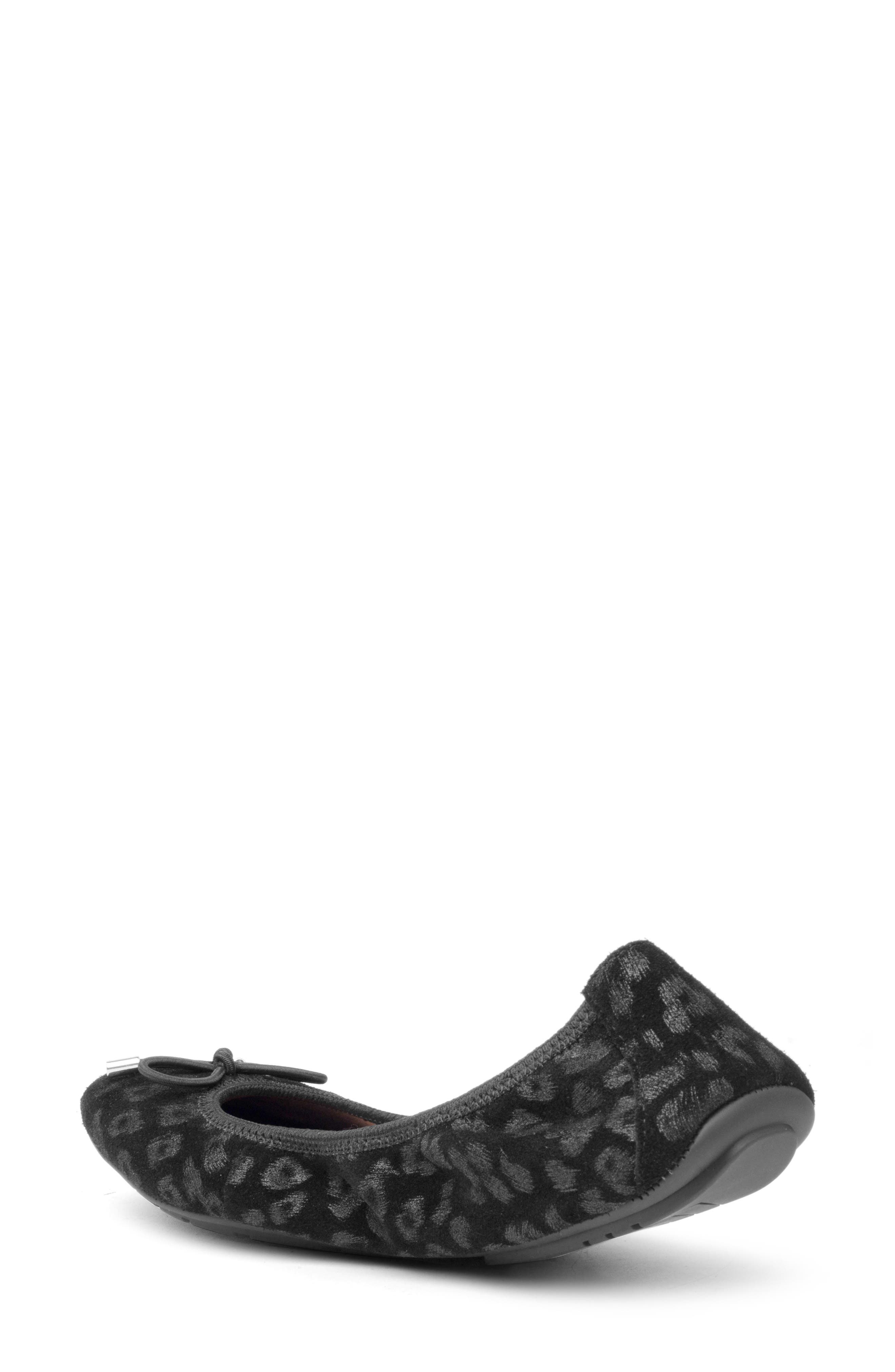 'Halle 2.0' Ballet Flat, Alternate, color, BLACK FOIL PRINT LEOPARD