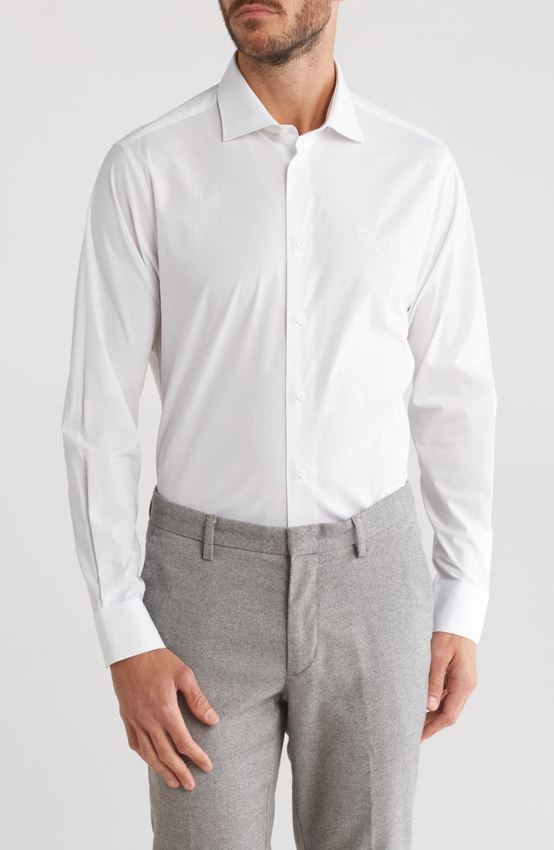 Cavalli Class Comfort Fit Cotton Dress Shirt, Main, color,