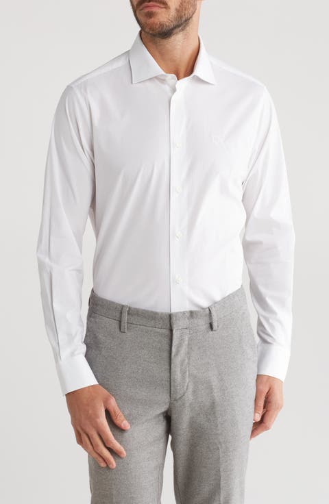 Comfort Fit Cotton Dress Shirt