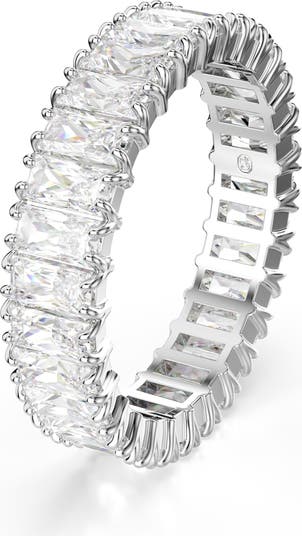 Matrix Baguette Crystal Eternity Ring