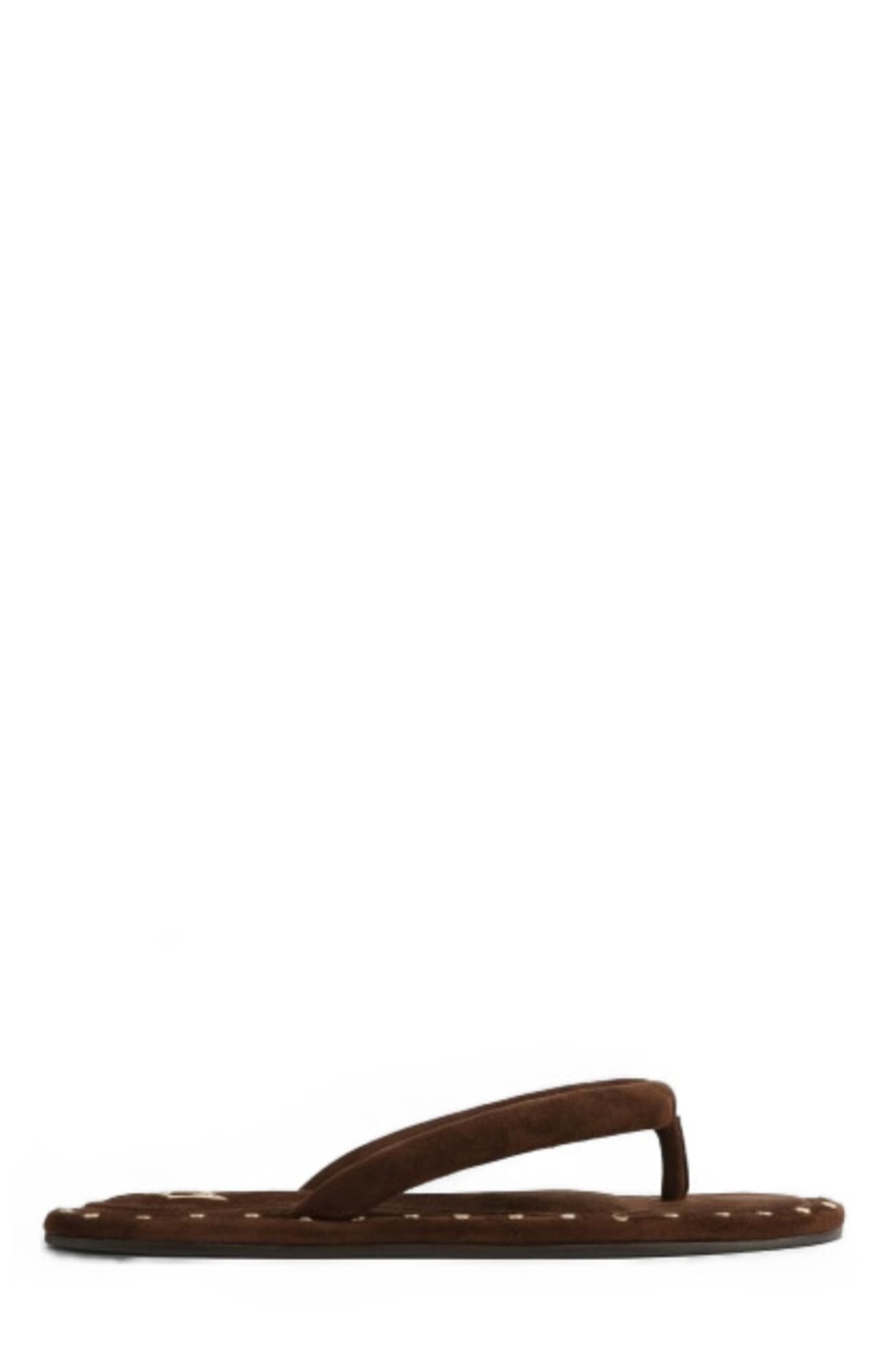 Grenada Brown Suede/Gold Studs, Alternate, color, Brown