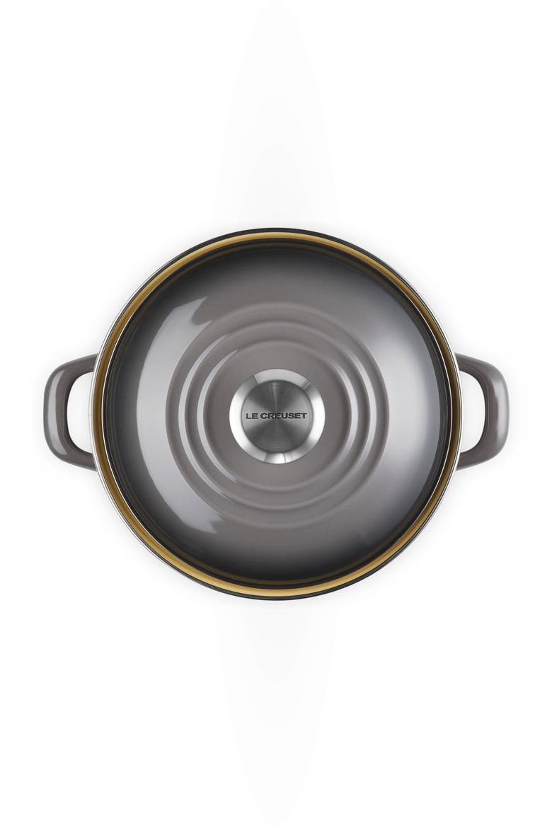 Enameled Stainless Steel Petite Stock Pot, Alternate, color, OYSTER