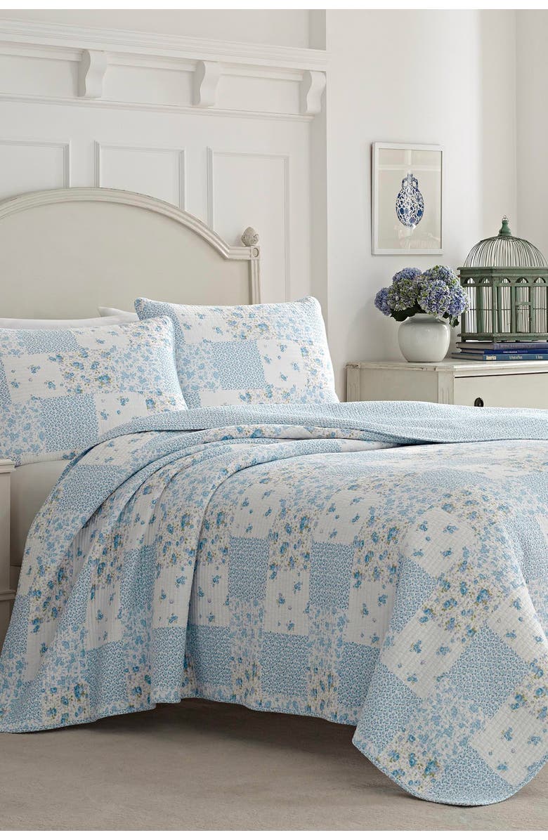 Laura Ashley Kenna King Quilt Set, Main, color,