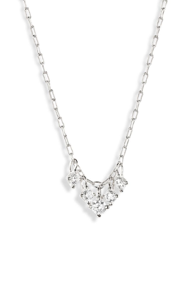 Nadri Issa Small Shaky Frontal Necklace, Main, color, 