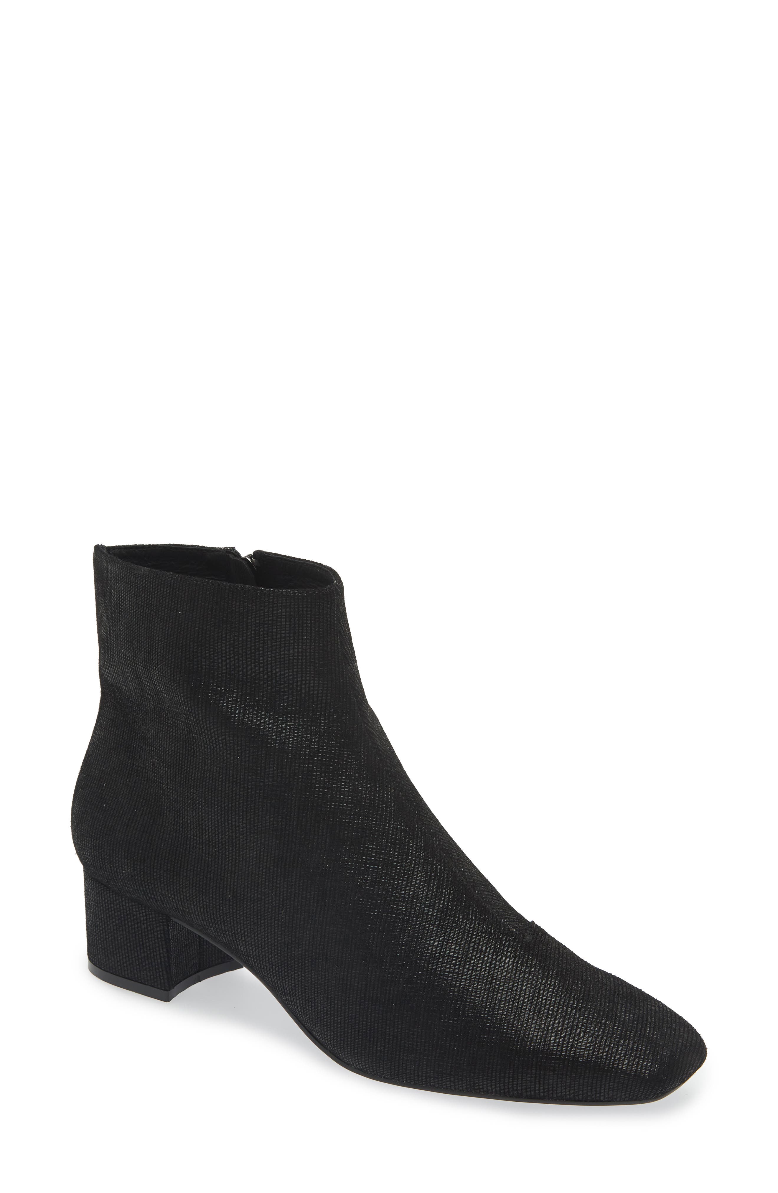 KOKO + PALENKI Tali Bootie, Main, color, Black Shimmer Leather