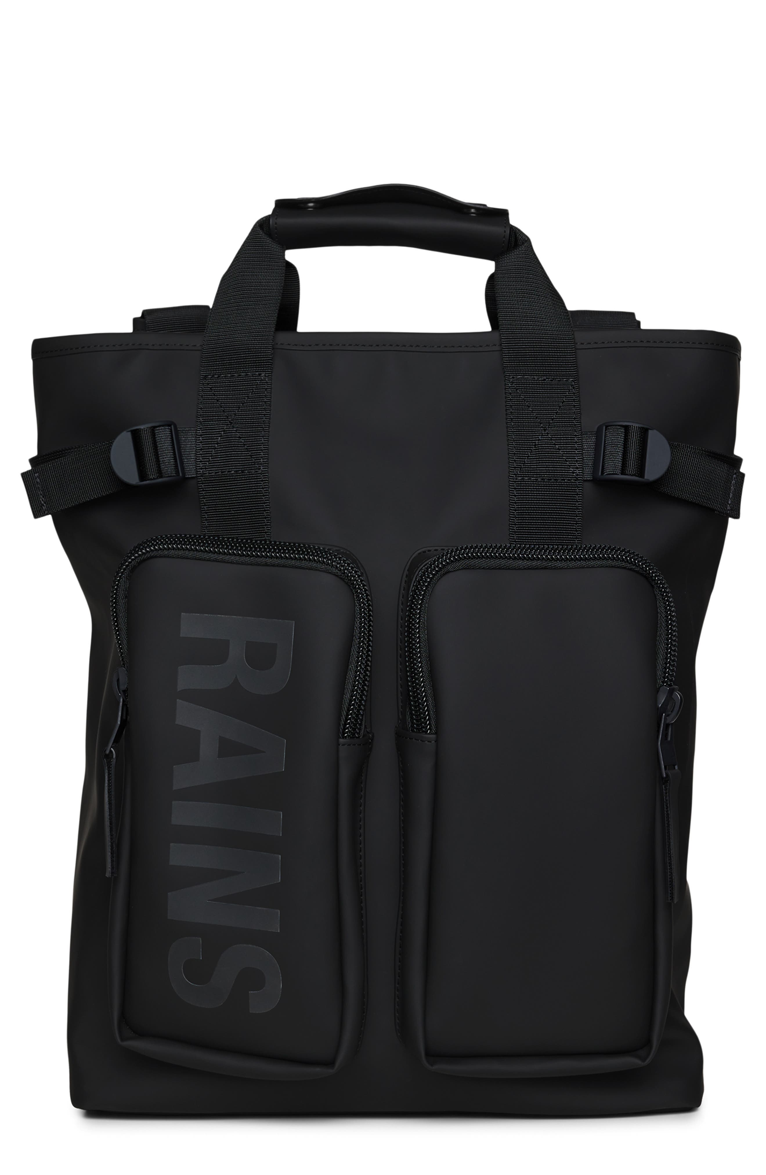 Rains Texel Waterproof Tote Backpack, Main, color, 