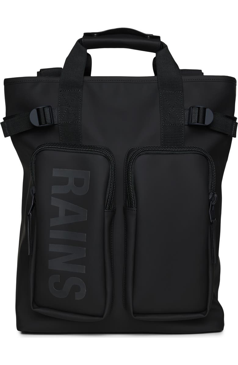 Rains Texel Waterproof Tote Backpack, Main, color,