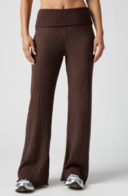 Florence by Mills Mini Cable Stitch Foldover Sweater Pants
