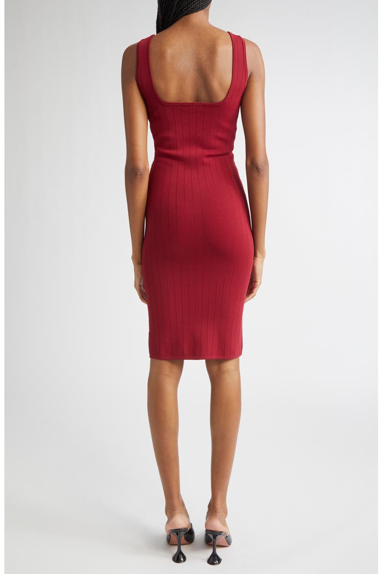 Soleil Body-Con Knit Dress, Alternate, color, BLACK CHERRY/ GOLD
