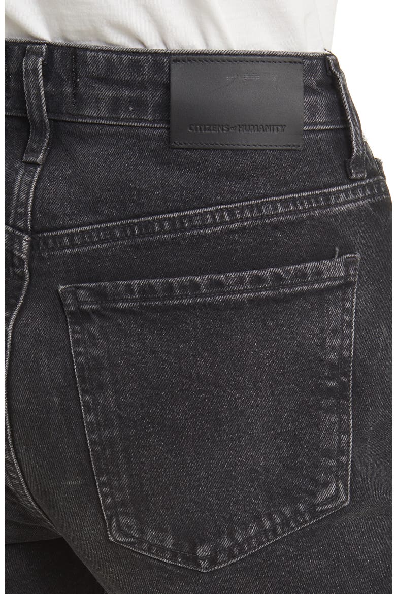 Zurie High Waist Straight Leg Jeans, Alternate, color, STORMY
