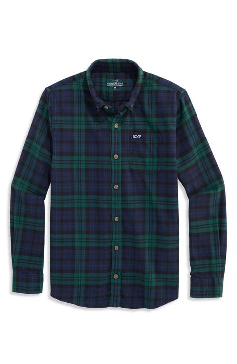 Kids' Blackwatch Plaid Flannel Shirt