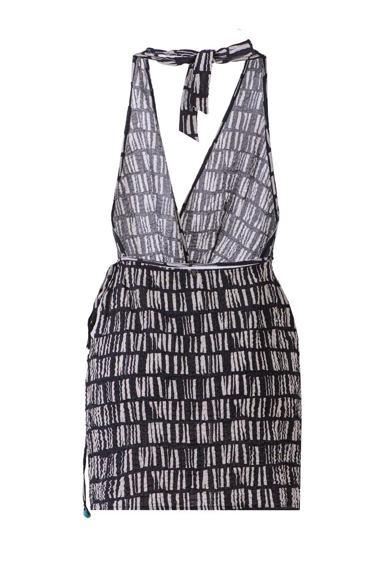 Cappadocia Mini Dress, Alternate, color, Black