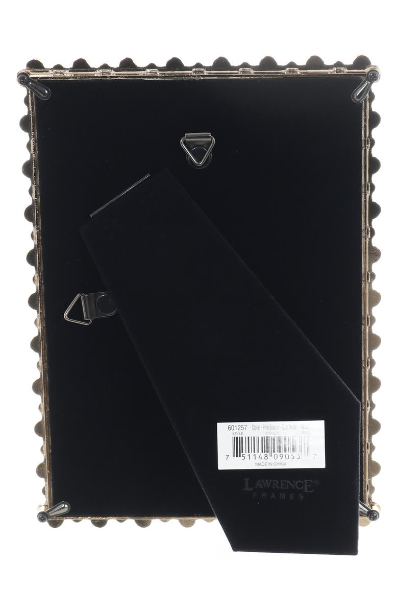 Lawrence Frames Pink Enamel Clover Picture Frame, Alternate, color, Pink/Gold