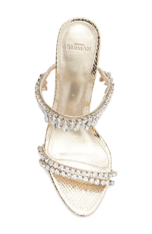 Alexandre Birman Crystal Fringe Sandal In Animal Print
