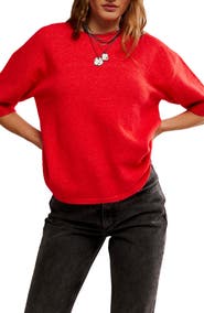 Free People Margot Oversize Short Sleeve Sweater