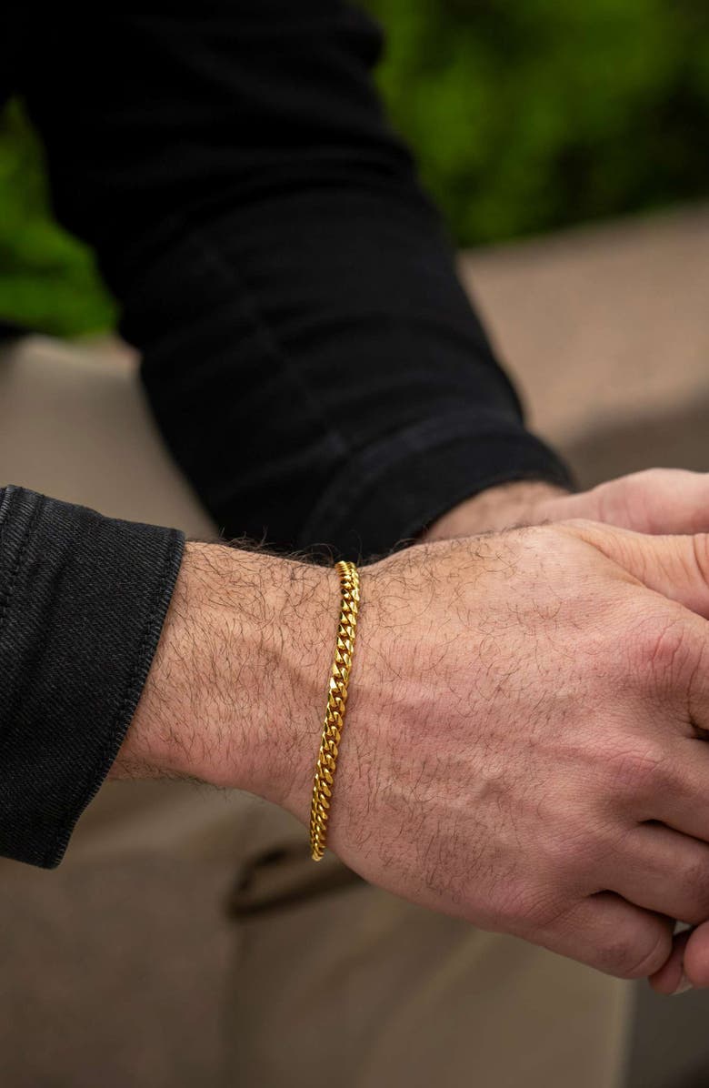 Vincero Men's Curb Chain Bracelet, Alternate, color, Gold