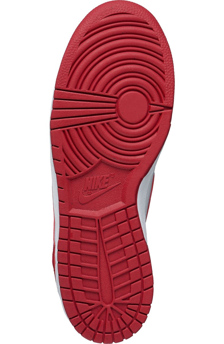 Nike Big Nike Low Basketball Sneaker, Alternate, color, White/ Gym Red