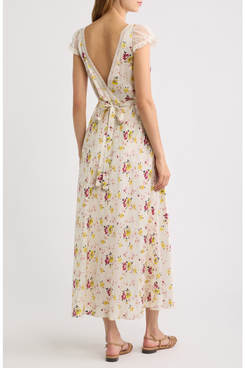 Corelia Silk Maxi Dress, Alternate, color, SWEETBRIAR FLORAL