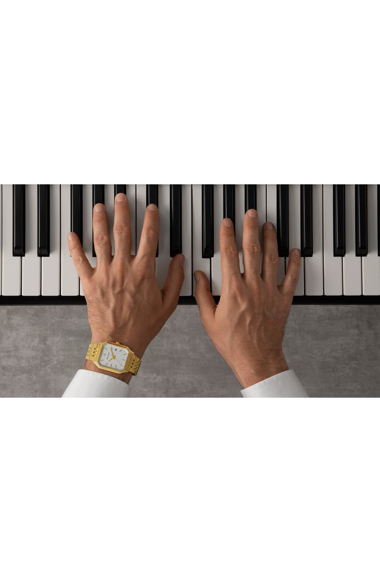 BULOVA Tony Bennett We Are All Here Goldtone Bracelet Watch, 32mm, Alternate, color, Gold-Tone