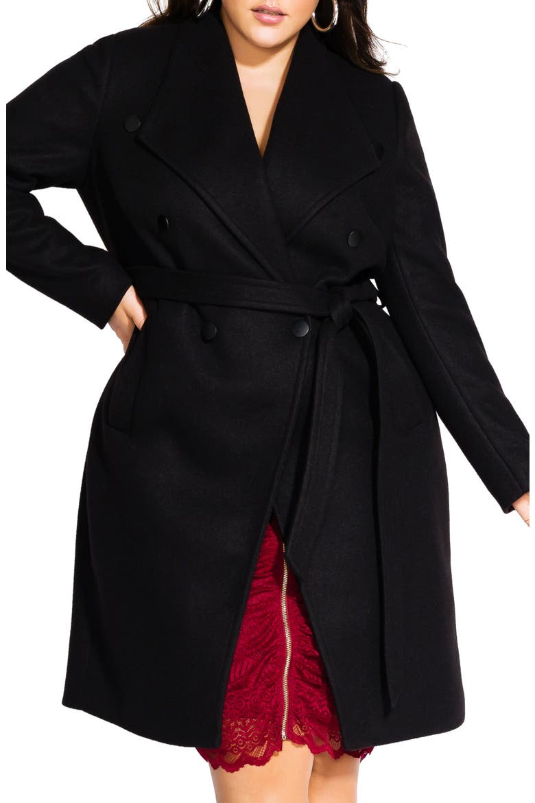 Sultry Military Coat, Main, color, BLACK